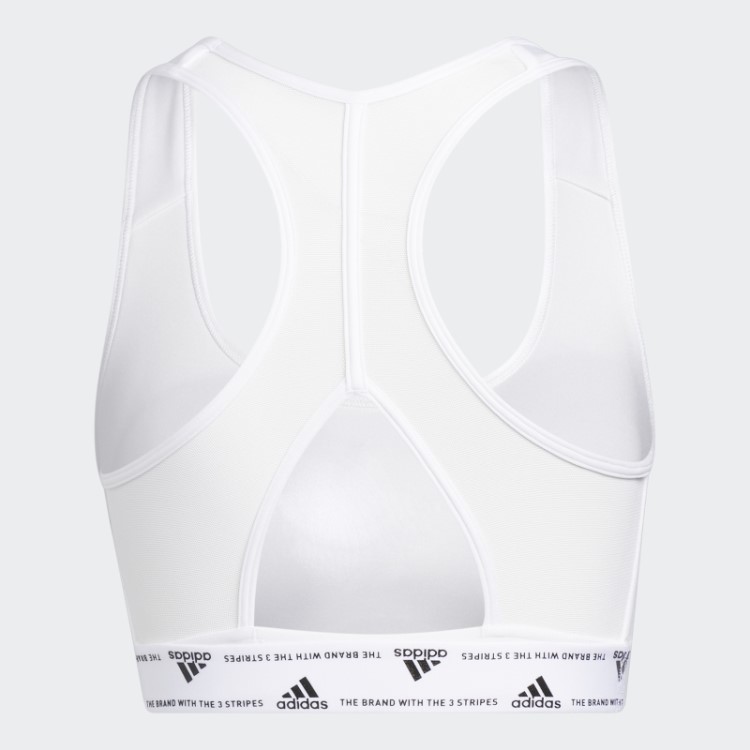 Sutiã Powerreact De Suporte Médio Adidas Branco