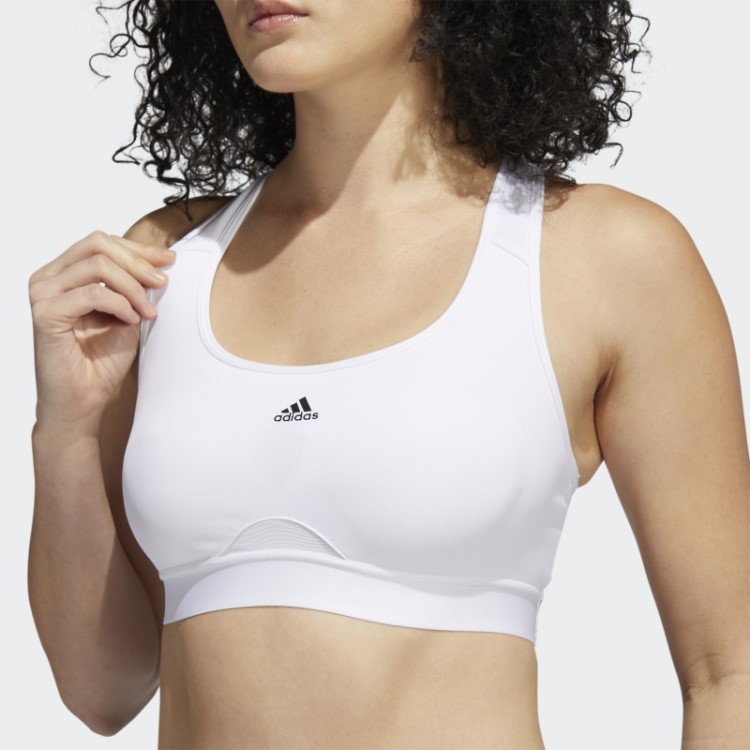Sutiã Powerreact De Suporte Médio Adidas Branco
