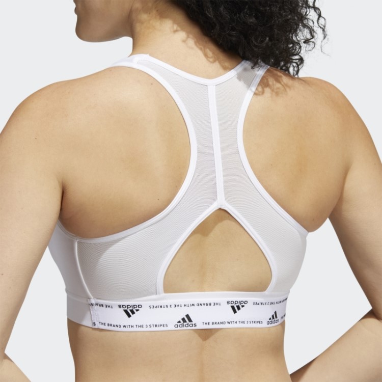 Sutiã Powerreact De Suporte Médio Adidas Branco