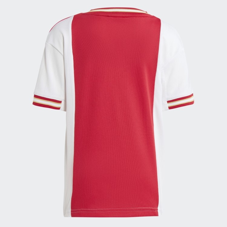 Ajax Amsterdam 22/23 Home Mini Kit Adidas Negrito Vermelho