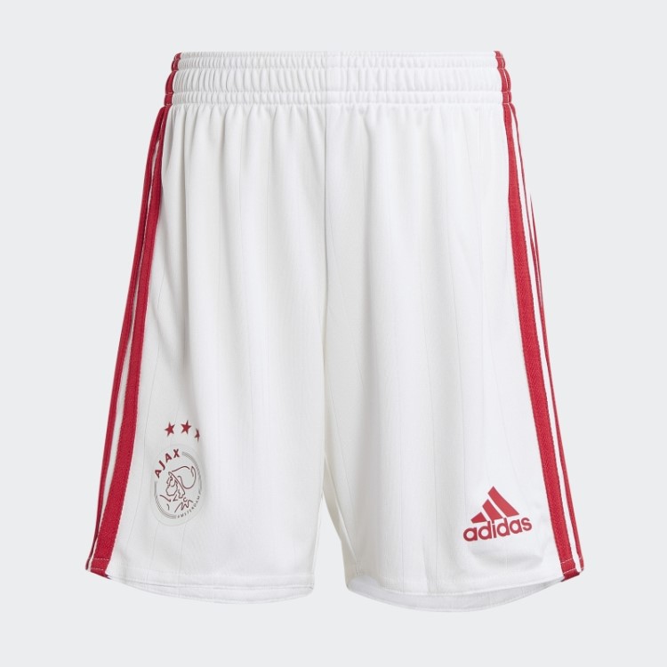 Ajax Amsterdam 22/23 Home Mini Kit Adidas Negrito Vermelho