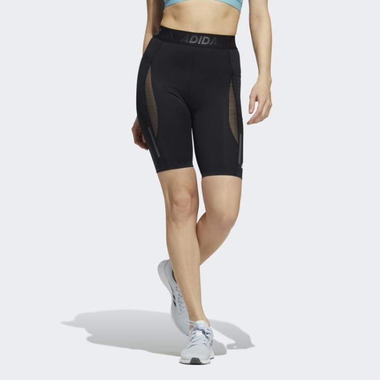 Techfit Heat.rdy Meia Calça Adidas Preta