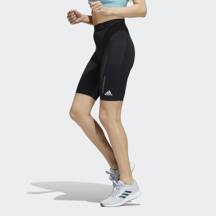 Techfit Heat.rdy Meia Calça Adidas Preta