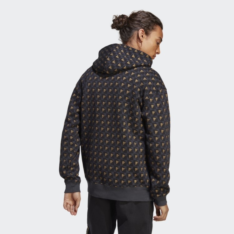 Moletom Com Capuz Adidas All Szn X Logomania Carbono
