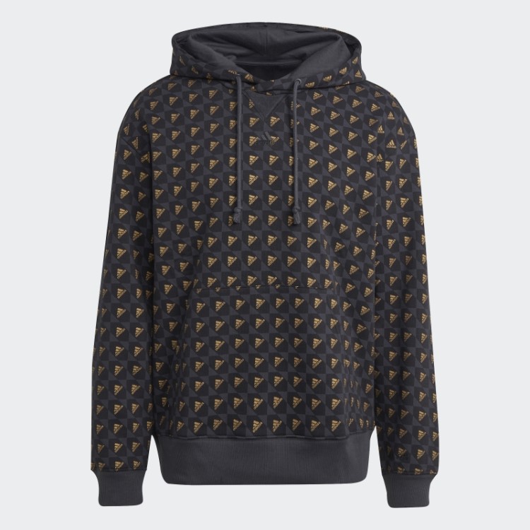 Moletom Com Capuz Adidas All Szn X Logomania Carbono