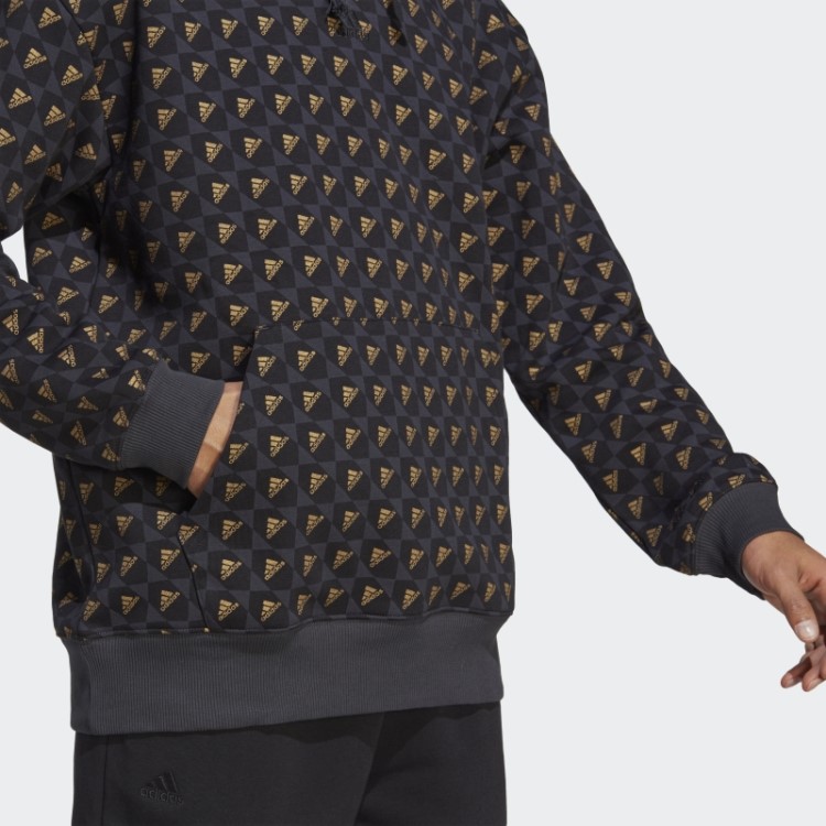 Moletom Com Capuz Adidas All Szn X Logomania Carbono
