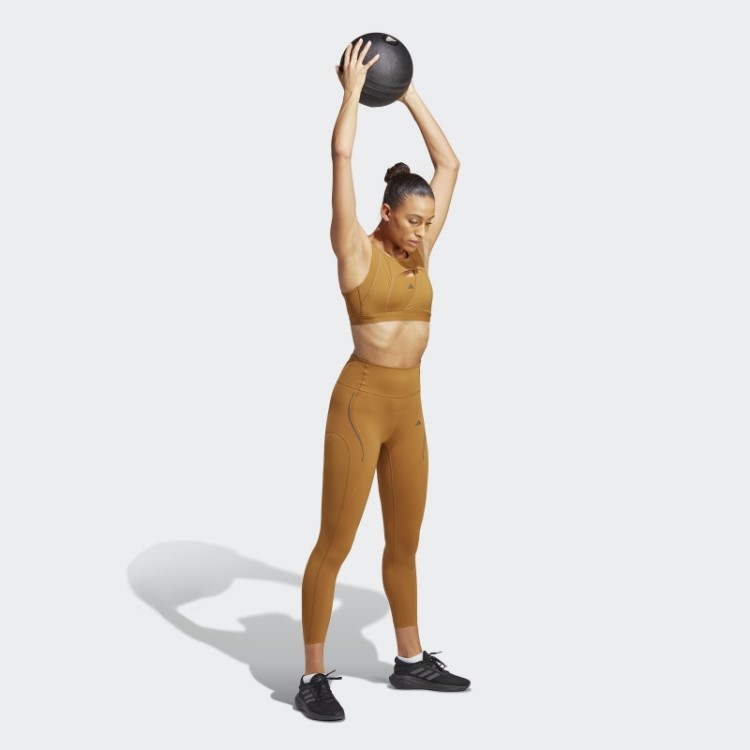 Leggings De Treino Hiit Luxe Hiit Luxe Bronze Da Adidas