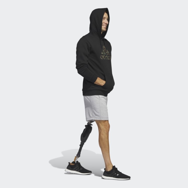 Moletom Com Capuz Camuflado Preto Adidas