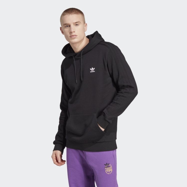Moletom Com Capuz Preto Adidas Graphics New Age