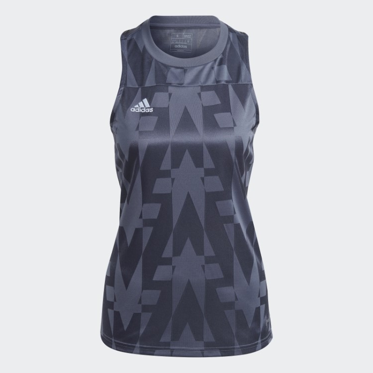 Camisa Sem Manga Adidas Tiro Azul Marinho