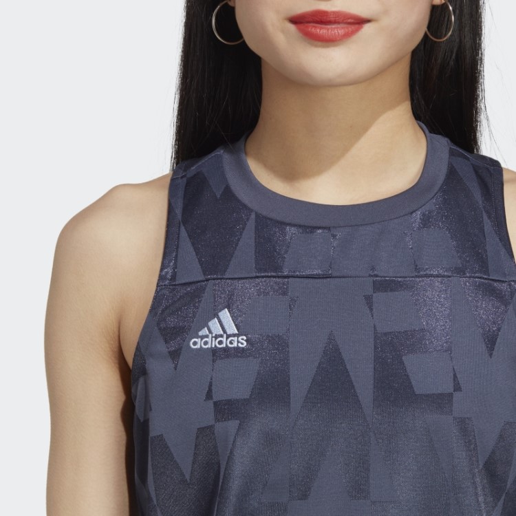 Camisa Sem Manga Adidas Tiro Azul Marinho