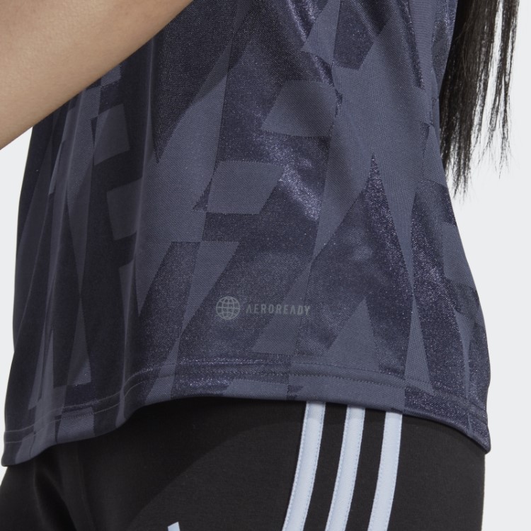 Camisa Sem Manga Adidas Tiro Azul Marinho