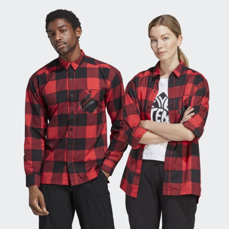 Five Ten Brand Of The Brave Camisa De Flanela (gênero Neutro) Adidas Vermelho