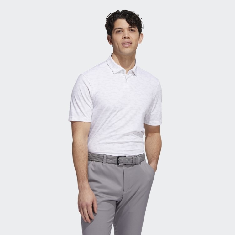 Adidas Camisa Polo Cinza Go-to Com Estampa Camuflada