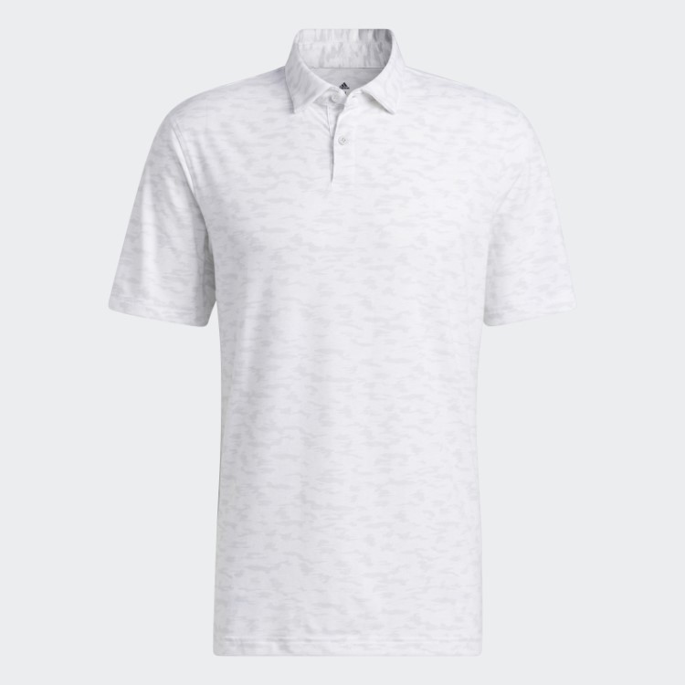 Adidas Camisa Polo Cinza Go-to Com Estampa Camuflada
