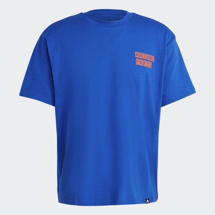Camiseta Estampada Adidas Azul Royal