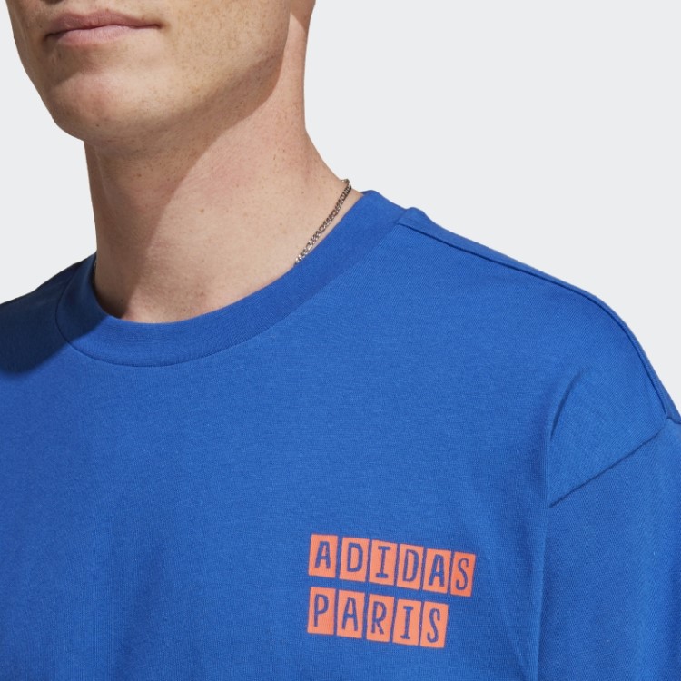 Camiseta Estampada Adidas Azul Royal