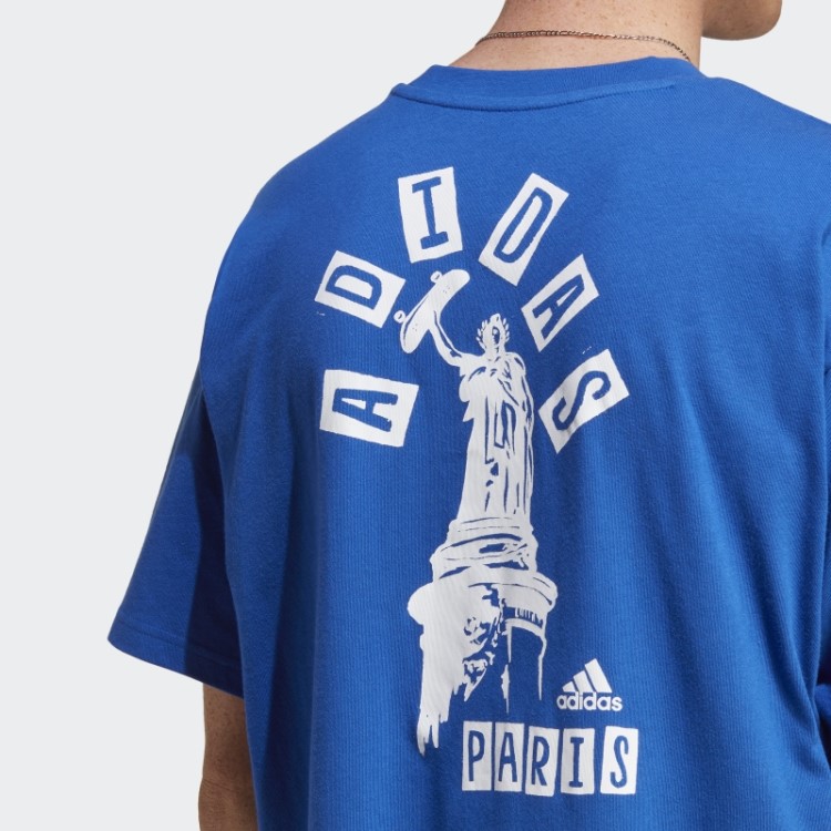 Camiseta Estampada Adidas Azul Royal