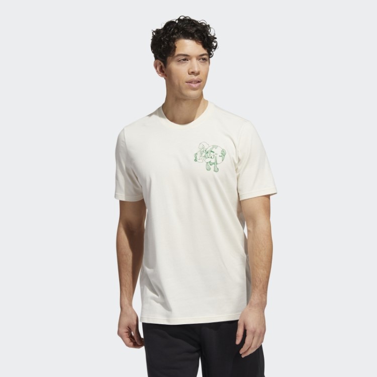 Adidas Sábado Feito Para Ser Refeito Camiseta Gráfica Não Tingida