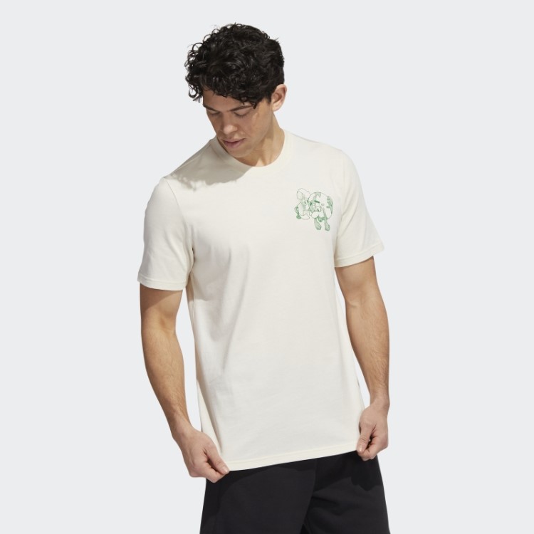 Adidas Sábado Feito Para Ser Refeito Camiseta Gráfica Não Tingida