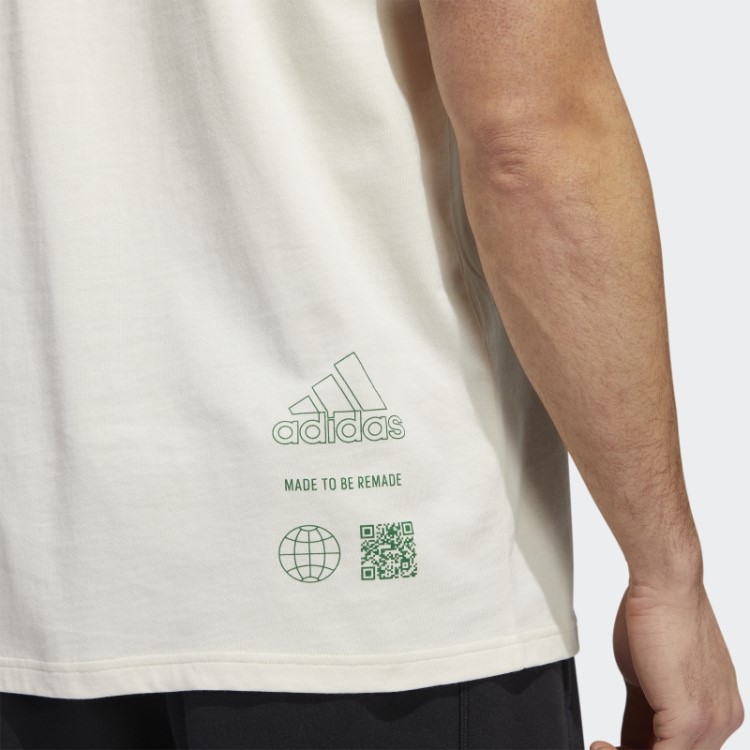 Adidas Sábado Feito Para Ser Refeito Camiseta Gráfica Não Tingida