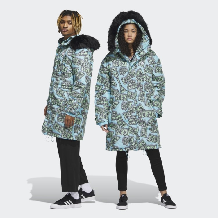 Jeremy Scott Parca Com Estampa De Dinheiro Frost Mint Adidas