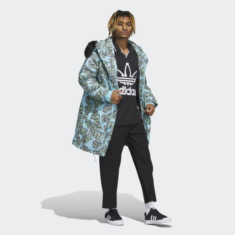 Jeremy Scott Parca Com Estampa De Dinheiro Frost Mint Adidas