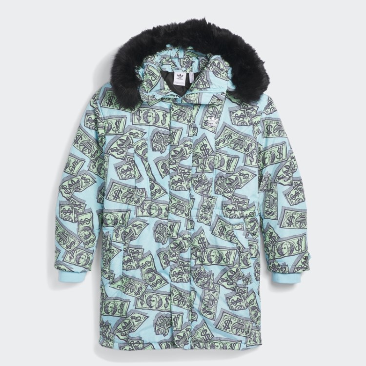 Jeremy Scott Parca Com Estampa De Dinheiro Frost Mint Adidas