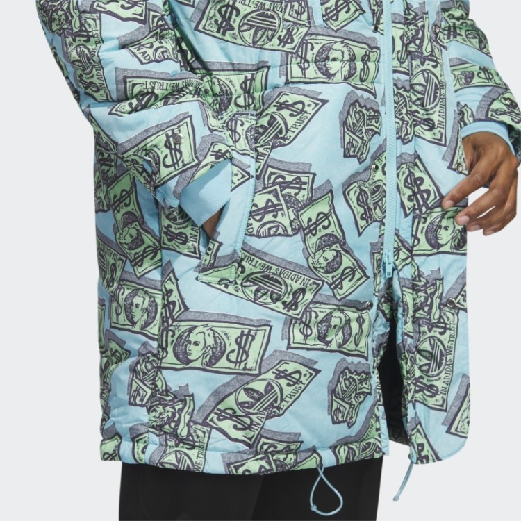 Jeremy Scott Parca Com Estampa De Dinheiro Frost Mint Adidas