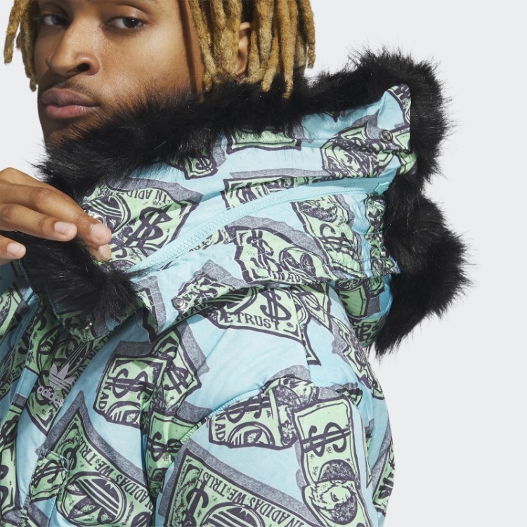 Jeremy Scott Parca Com Estampa De Dinheiro Frost Mint Adidas