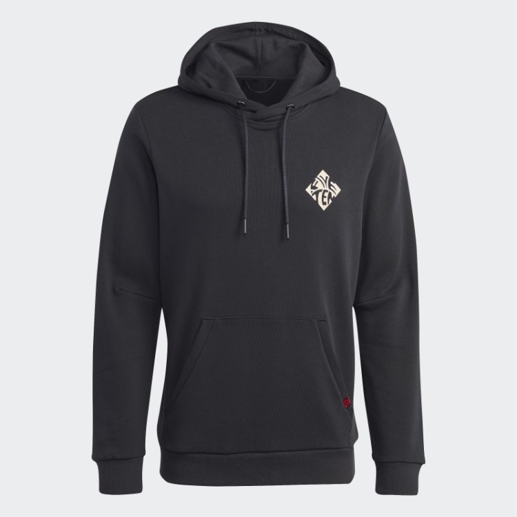 Adidas Moletom Com Capuz Gráfico Five Ten Preto