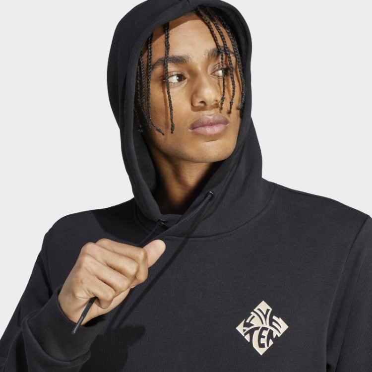 Adidas Moletom Com Capuz Gráfico Five Ten Preto