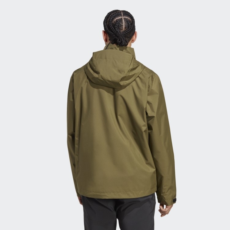 Jaqueta De Chuva De 2 Camadas Olive Terrex Multi Rain.rdy Adidas