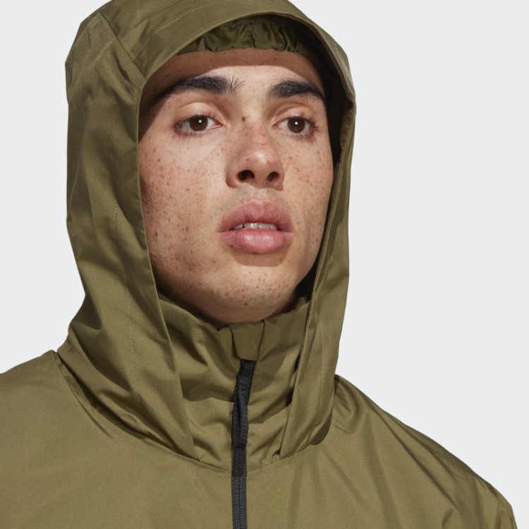 Jaqueta De Chuva De 2 Camadas Olive Terrex Multi Rain.rdy Adidas