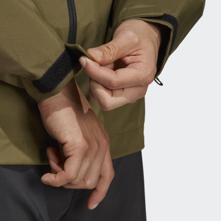 Jaqueta De Chuva De 2 Camadas Olive Terrex Multi Rain.rdy Adidas