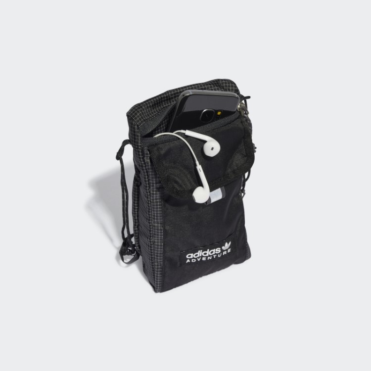 Bolsa Adidas Adventure Flag Pequena Moda Preta