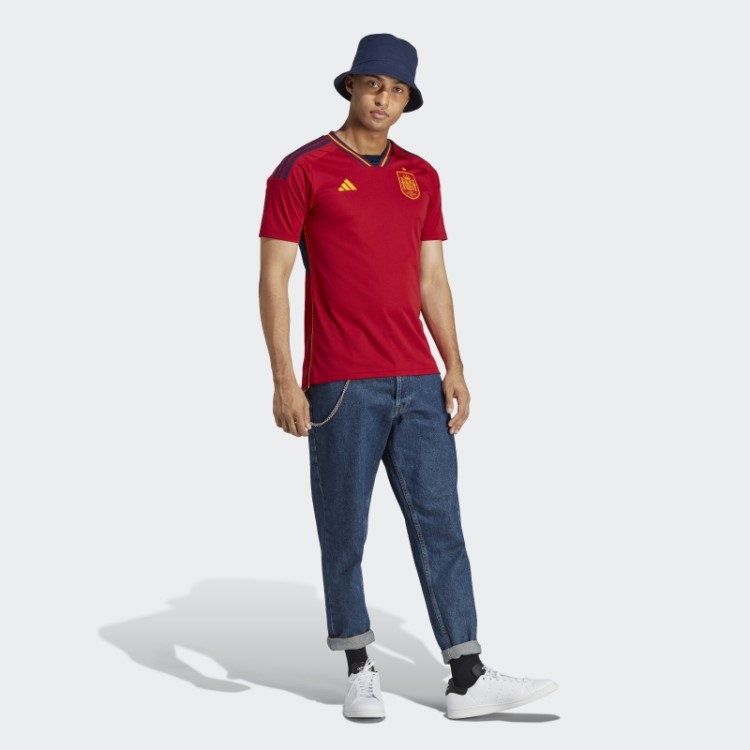 Espanha 22 Casa Camisa Adidas Vermelha