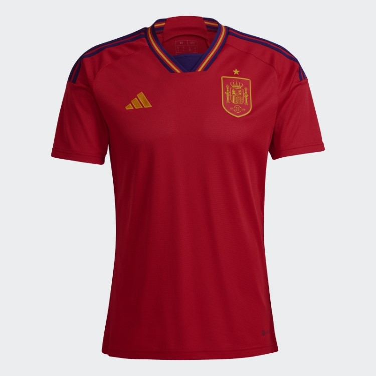 Adidas Spain 22 Home Jersey Azul Marinho Estiloso