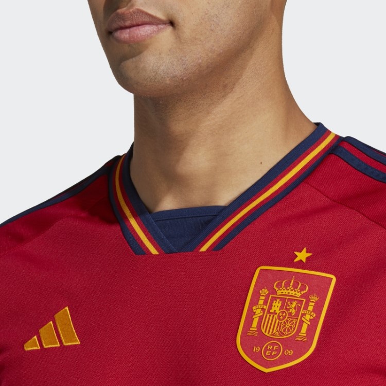 Adidas Spain 22 Home Jersey Azul Marinho Estiloso