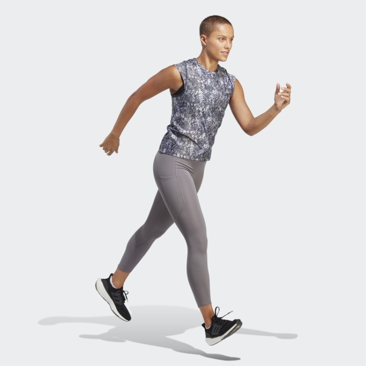 Camiseta Preta Adidas Fast Running Feita Com Plástico Parley Ocean