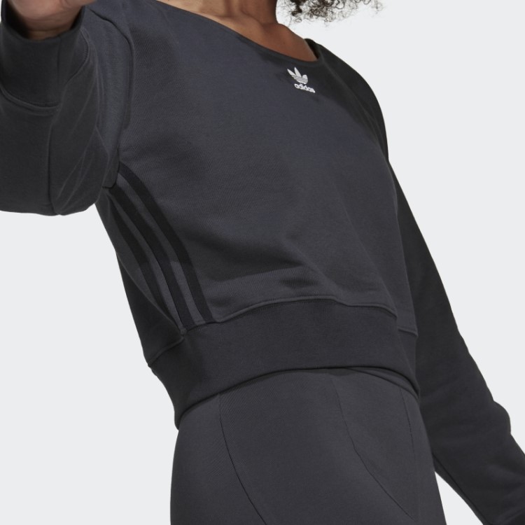 Moletom Slouchy Crew Adidas Carbono