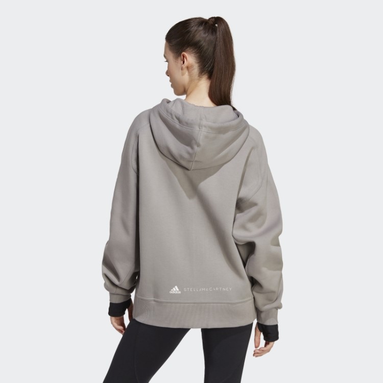 Dove Grey Moletom Adidas By Stella McCartney Com Zíper Na Moda