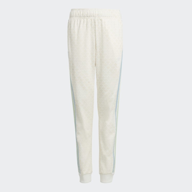 Calça De Corrida Com Estampa De Monograma Adidas Branca