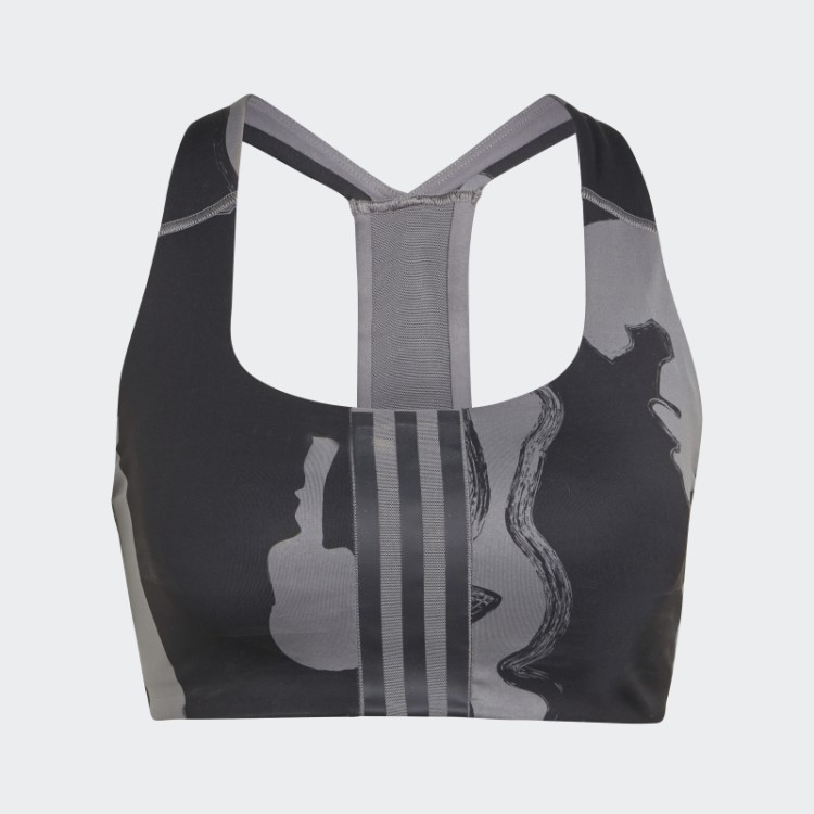 Sutiã De Suporte Médio Adidas Grey Thebe Magugu