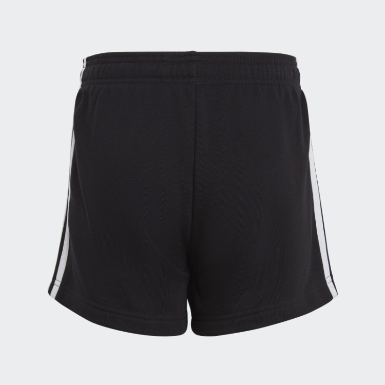 Bermuda Branca Com As Três Listras Adidas Essentials