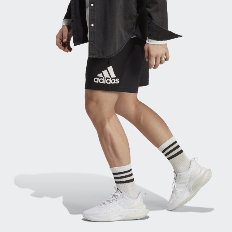 Bermuda Adidas Black Essentials Com Logo