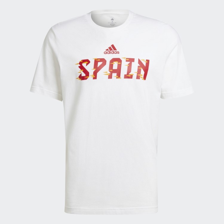 Camiseta Da Copa Do Mundo Da Fifa 2022 Espanha Branca Adidas