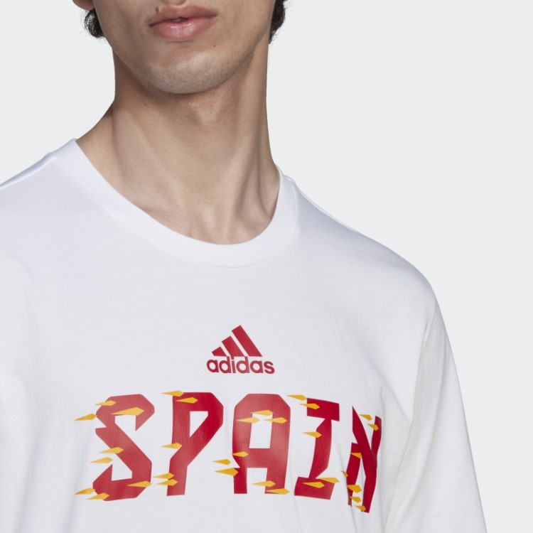 Camiseta Da Copa Do Mundo Da Fifa 2022 Espanha Branca Adidas