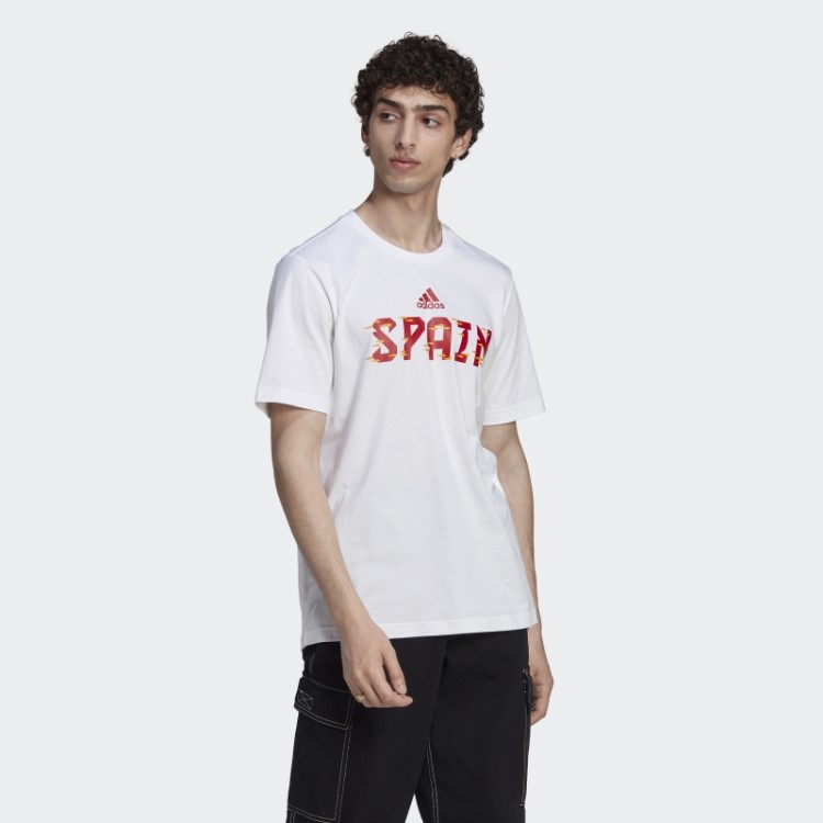 Camiseta Branca Copa Do Mundo Fifa 2022 Espanha Adidas