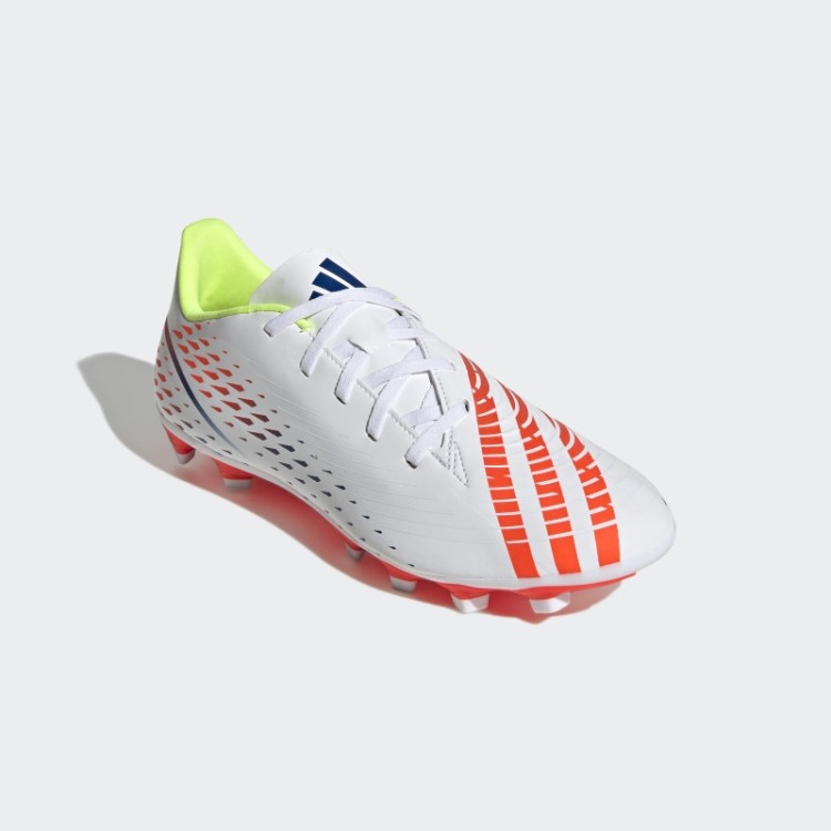 Branco Predador Edge.4 Chuteiras Flexíveis Adidas
